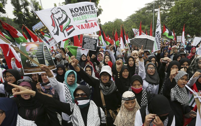 Peringatan Hari Al Quds di Jakarta 2018 (Foto: Associated PressAchmad Ibrahim)